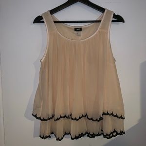 H&M Nude Frill Shirt
